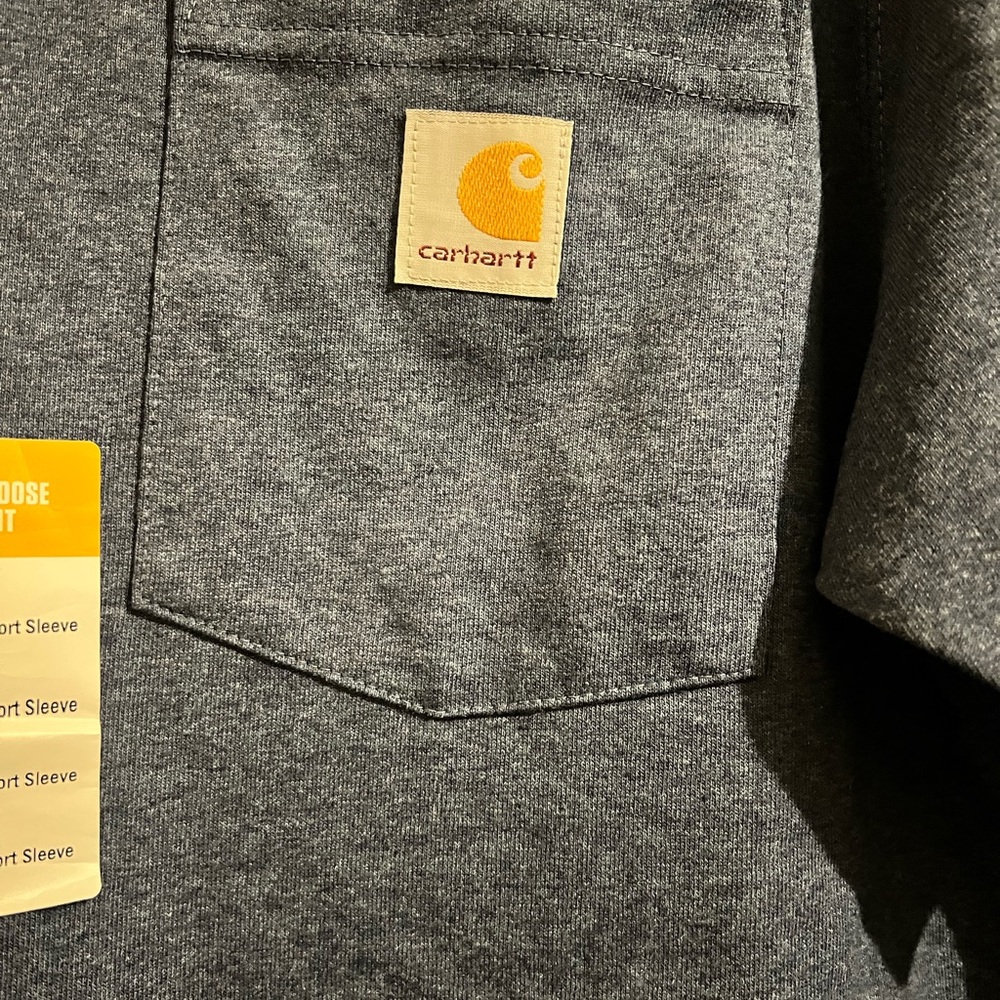 Carhartt Men's K87 Workwear Pocket Short Sleeve T-Shirt Bundle - Picture 8 of 11